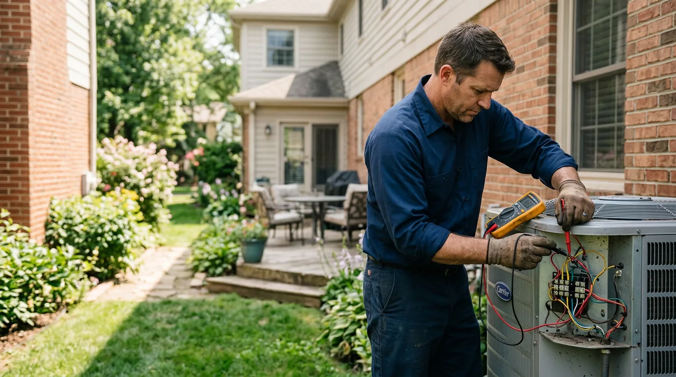 HVAC technician working near Paso Robles, CA